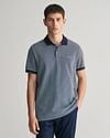 Gant Shield Oxford Piqué Polo Shirt Navy Model / Voorkant