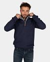 NZA Half Zip Sweater Samuel Navy Model / Voorkant