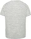 Cast Iron T Shirt Stripes Chest Pocket White Product / Achterkant