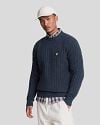 Lyle & Scott Cable Pullover Navy  Model / Voorkant