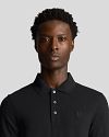 Lyle and Scott Tonal Eagle Polo Black  Model / Detail