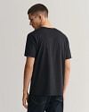 Gant T-shirt Shield Logo Zwart Model / Voorkant