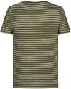 Petrol T-Shirt Gestreept Groen Product / Achterkant
