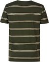 Petrol T Shirt Rugby Striped Dark Green Product / Achterkant