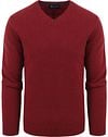 Suitable Lambswool Pullover V-Neck Bordeaux order online | LMBS-V-23 kl C2784 bordeaux | Suitable Norway