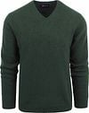 Suitable Lambswool Pullover V-Neck Dark Green LMBS-V-23 kl 65646 forrest green order online | Suitable