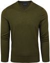 Suitable Merino Pullover V-Neck Olive Green MRI-V-23 kl 141475 Olive order online | Suitable