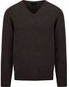 William Lockie Pullover Lambswool V Cocoa 7092DF-210 Cocoa