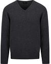 William Lockie V-Auschnitt Pullover Anthrazit 7092DF-2 Charcoal
