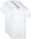Alan Red Vermont T-Shirt V-Neck White 5 Pack