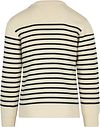 Armor-Lux Molène Pullover Wolle gestreift Ecru Product / Achterkant