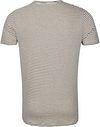 No Excess T Shirt Stripes Yarn Dye Beige Product / Achterkant