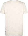 Petrol T-Shirt Sandstone Melange Ecru Product / Achterkant