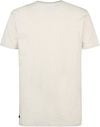 Petrol T-Shirt Viewcrest Melange Ecru Product / Achterkant