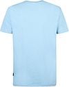 Petrol T-Shirt Viewcrest Melange Light Blue Product / Achterkant