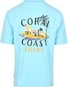 Shiwi T-Shirt Finn Coral Coast Backprint Light Blue Product / Achterkant
