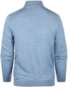 Steppin' Out Half Zip Trui Merinowol Sky Blue Product / Achterkant