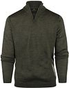 Steppin' Out Half Zip Pullover Merino Wool Olive Green SM1204.0001-5101 order online | Suitable