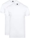 Alan Red Derby Extra Lange T-shirts Wit (2Pack) | Suitable Herenmode 5672/2P/01 Derby Long T-shirt White