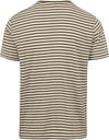 Armor-Lux T-Shirt Linen Stripes Green Product / Achterkant