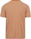 Armor-Lux T-Shirt Linen Stripes Orange Product / Achterkant