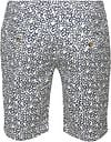 Blue Industry Short M8 Bloemen Donkerblauw Product / Achterkant