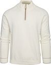 Blue Industry Half Zip Trui Ecru KBIW23-M13-off white kopen | Suitable
