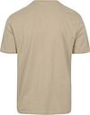 Marc O'Polo T-Shirt Logo Beige Product / Achterkant