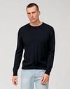 Olymp Pullover O-Neck Wool Dark Blue Model / Voorkant