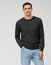Olymp Pullover O-Neck Wool Dark Grey Model / Voorkant