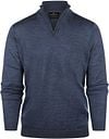 Steppin' Out Half Zip Trui Merinowol Indigo Blauw SM1204.0001-2300 kopen | Suitable