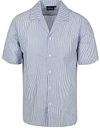 Suitable Chemise Short Sleeve Stripe Seersucker Bleu Clair SH-BEACH-ST-25.01 BLUE commander en ligne | Suitable
