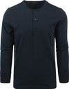 KnowledgeCotton Apparel T-shirt à manches longues Henley Bleu foncé 1120022 commander en ligne | Suitable
