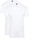 Alan Red T-Shirt Vermont Col-V Blanc (Lot de 2) 6671/2P/01 Vermont T-shirt White
