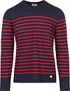 Armor-Lux Port-Louis T-Shirt Rayures Bleu Foncé Rouge 76497-455 commander en ligne | Suitable