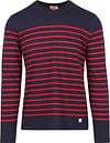 Armor-Lux Port-Louis T-Shirt Strepen Donkerblauw Rood 76497-455 kopen | Suitable