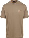 BOSS T-shirt Backprint Marron Clair 50515553-246 commander en ligne | Suitable