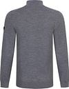 Cavallaro Merino Half-Zip Grau Product / Achterkant