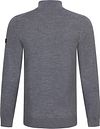 Cavallaro Merino Half-Zip Grey Product / Achterkant