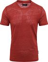 Marc O'Polo T-Shirt Linen Red order online | 324211451120-382 | Suitable Lithuania