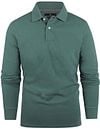 Steppin' Out Longsleeve Polo Piqué Klassiek Donkergroen SM9003.0001-5003 kopen | Suitable