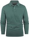 Steppin' Out Longsleeve Polo Shirt Piqué Classic Dark Green order online | SM9003.0001-5003 | Suitable Lithuania