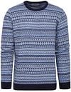 Suitable Prestige Fair Isle Pullover Bleu 22U10782 - Fair Isle - Pull Crewneck kl navy commander en ligne | Suitable