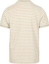 Suitable T-shirt Isaac Stripe Piqué Pebble Product / Achterkant