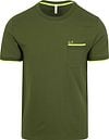 Sun68 Piqué T-Shirt Fluo Rayures Vert Army  T35124-37 commander en ligne | Suitable