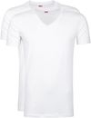 Levi's T-Shirt V-Hals Wit 2-Pack