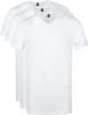 Alan Red Vermont T-Shirt V-Neck White 3 Pack