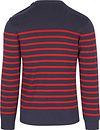 Armor-Lux Groix Sweater Stripes Navy Red Product / Achterkant