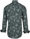 Blue Industry Shirt Paisley Green Product / Achterkant