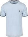 Fred Perry M1588 Twin Tipped T Shirt Hellblau M1588-Y58 kaufen | Suitable